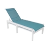 Hampton Sling Chaise Lounge With Marine Grade Polymer Frame