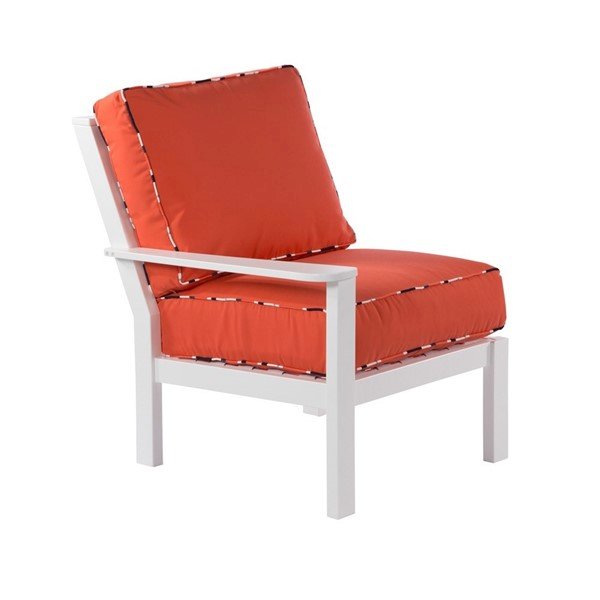 Sanibel Lounge Right Arm Chair Modular Deep Cushion Sectional - 38 lbs.