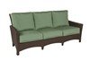 Palmer Cushion Patio Sofa With Wicker Covered Aluminum Frame
