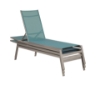 Skyway Sling Armless Chaise Lounge With Stackable Powder Coated Aluminum Frame