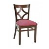 FS CON-02S Diamond Back Interior Wooden Restaurant Chair With Vinyl Upholstery Seat
