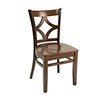 FS CON-02SV Diamond Back Interior Wooden Restaurant Chair With Vinyl Upholstery Seat - Veneer