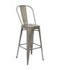 Industrial Interior Metal Restaurant Bar Chair - Bronze