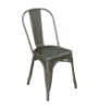 Interior Industrial Metal Dining Chair For Restaurants 