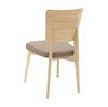 Designer Interior Wooden Restaurant Chair With Vinyl Upholstered Seat
