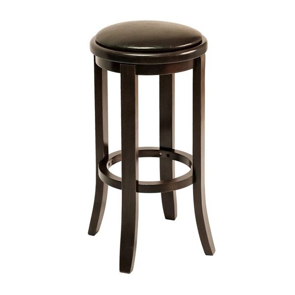 Interior Wooden Commercial Pub Barstool With Vinyl Upholstered Seat