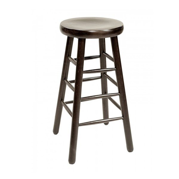 Interior Wooden Saddle Barstool With Wooden Seat