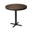 Indoor Restaurant Bar Height Table with Marco Top and X Stamped Steel Base - 24", 30", or 36"