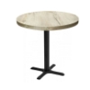 Indoor Restaurant Bar Height Table with Marco Top and X Stamped Steel Base - 24", 30", or 36"