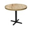 Indoor Restaurant Dining Table with Marco Top and X Stamped Steel Base