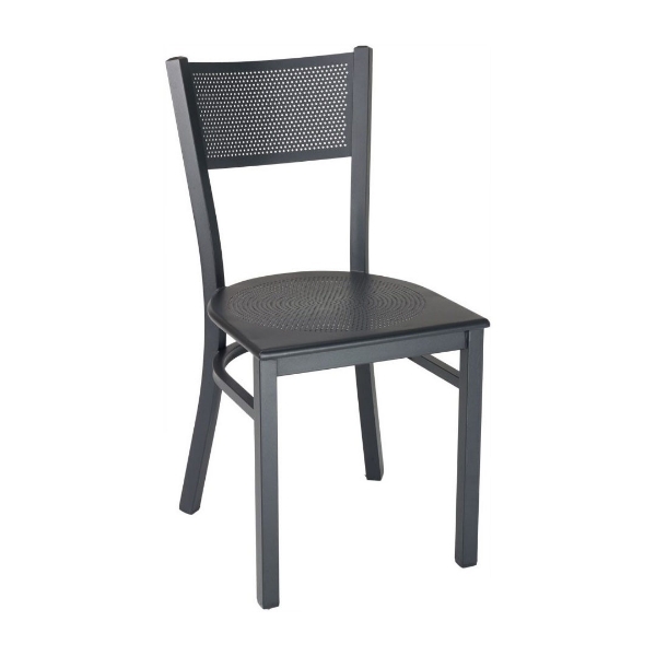 Domino Restaurant Interior Metal Dining Chair