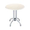 	Outdoor Restaurant Dining Height Table with Suncity Top and Modern Cast Aluminum Base