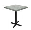 Indoor Restaurant Bar Height Table with Suncity Top and X Stamped Steel Base - 24", 28", 32", or 36"