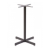 Outdoor Square Restaurant Bar Height Table With Powder Coated Aluminum Top And X Base