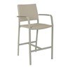 Trade Winds Outdoor Restaurant Bar Height Chair With Aluminum Frame And PE Weave Seat
