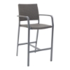 Trade Winds Outdoor Restaurant Bar Height Chair With Aluminum Frame And PE Weave Seat