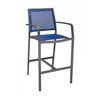 Candor Outdoor Restaurant Bar Height Chair With Aluminum Frame And Sling Seat 