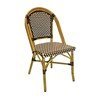 Fiji Outdoor Restaurant Chair With Aluminum Frame And PE Weave Seat 