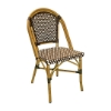 Fiji Outdoor Restaurant Chair With Aluminum Frame And PE Weave Seat 