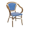 Fiji Outdoor Restaurant Dining Chair With Aluminum Frame And PE Weave Seat