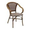 Fiji Outdoor Restaurant Dining Chair With Aluminum Frame And PE Weave Seat