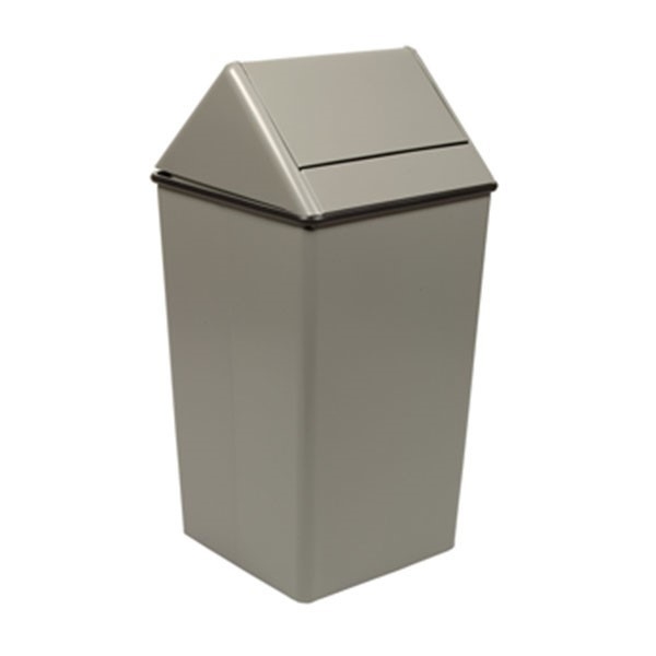 36 Gallon Stainless Steel Trash Can W/ Liner & Swing Top