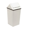 36 Gallon Steel Trash Can W/ Liner & Swing Top