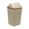 36 Gallon Steel Trash Can W/ Liner & Swing Top