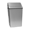 36 Gallon Steel Trash Can W/ Liner & Swing Top