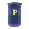 35 Gallon Stadium Series Custom Logo Galvanneal Steel Trash Receptacle With Plastic Liner