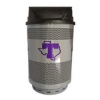 35 Gallon Stadium Series Custom Logo Galvanneal Steel Trash Receptacle With Plastic Liner