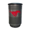 35 Gallon Stadium Series Custom Logo Galvanneal Steel Trash Receptacle With Plastic Liner