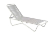 Sale St. Lucia Vinyl Strap Chaise Lounge