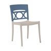 Moon Stacking Commercial Plastic Resin Dining Chair with Armless Frame