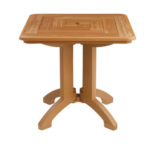 "Sale" 32" Square Plastic Resin Table - 22 lbs