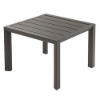 20" Sunset Square Aluminum Side Table - Volcanic Black
