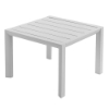 20" Sunset Square Aluminum Side Table - Glacier White