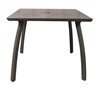 36" Sunset Square Aluminum Patio Dining Table -  Lava/Fusion Bronze