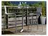 28" Sunset Square Aluminum Bar Height Table