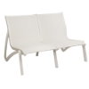 Sunset Sling Love Seat With Plastic Resin Frame