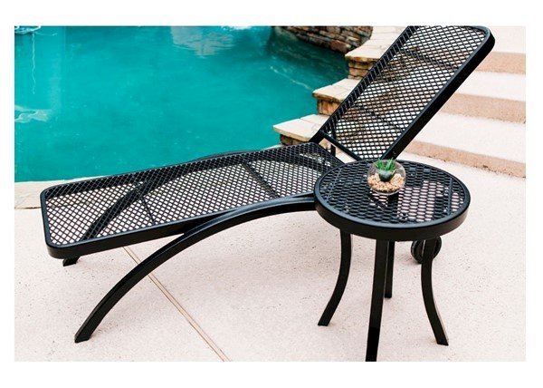 Plastic Coated Metal Patio Chaise Lounge 