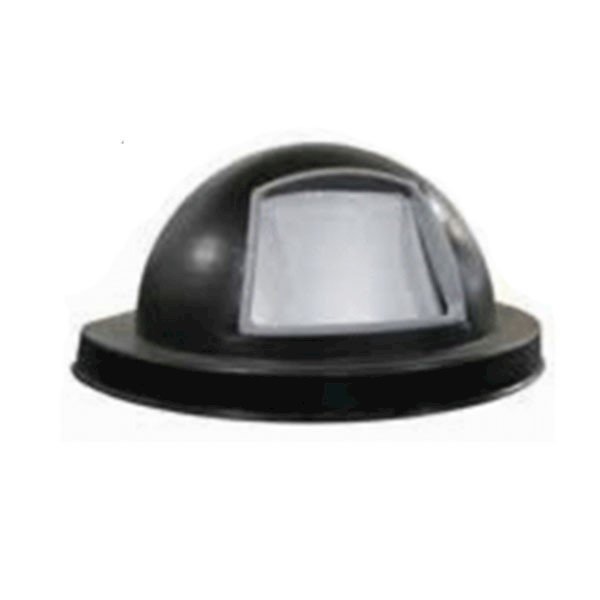 32 Gallon Plastic Coated Steel Dome Top Lid with Spring Loaded Self Closing Door