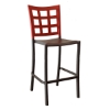 Plazza Commercial Grade Plastic Resin Interior Barstool - 22 lbs.