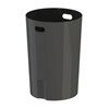 55 Gallon Round Smooth Plastic Receptacle With Dome Top Lid & Liner