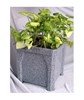 16" Small Commercial Square Plastic Planter - 9 Lbs.