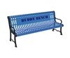 ELITE Series Thermoplastic Contour Slatted Austin Buddy Bench - Quick Ship – 4 of 6 ft.