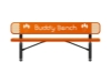 RHINO Series Rectangular Thermoplastic Buddy Bench – 4 Foot, 6 Foot, or 8 Foot - Quick Ship