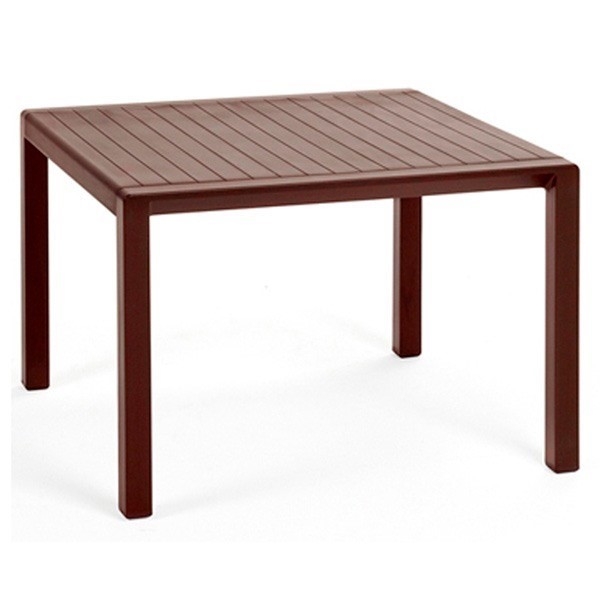 24" Square Aria Plastic Resin Side Table