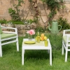 24" Square Aria Plastic Resin Side Table