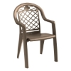 Savannah Stacking Commercial Highback Plastic Resin Armchair